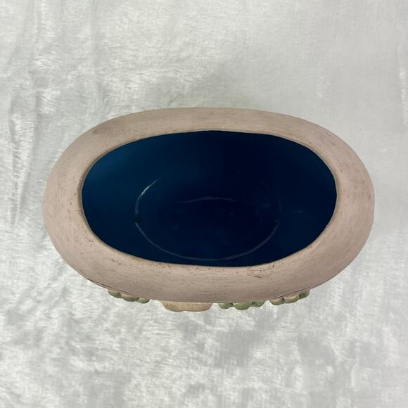 Southwestern Desert Scene Pottery Vase Cactus Sunset Relief Painted 5.5 Handmade - Picture 5 of 13